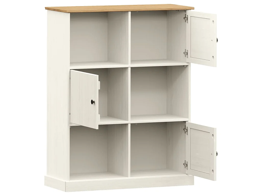 Estante VIGO 90x35x114,5 cm madeira de pinho maciça branco