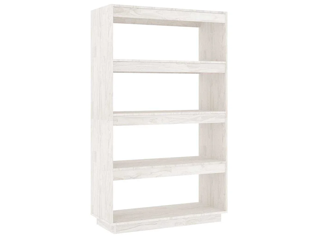 Estante/divisória 80x35x135 cm madeira de pinho maciça branco