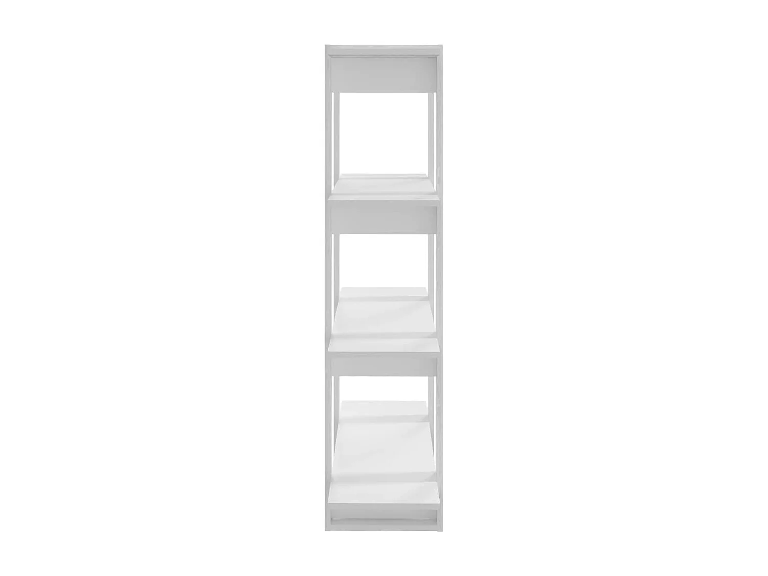 Boekenkast/kamerscherm 100x30x123,5 cm wit