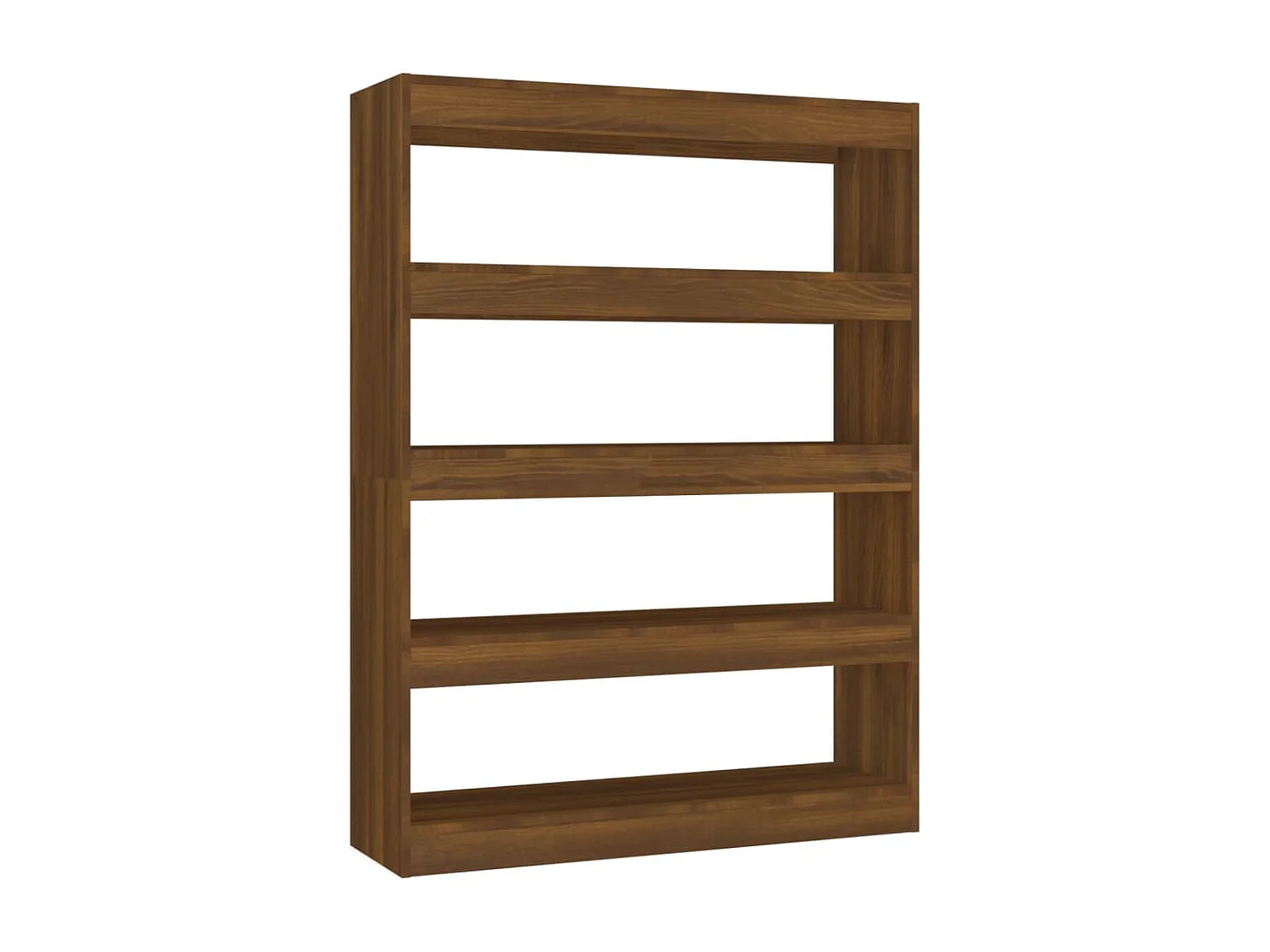 Bibliothèque/Séparateur de pièce chêne marron 100x30x135 cm