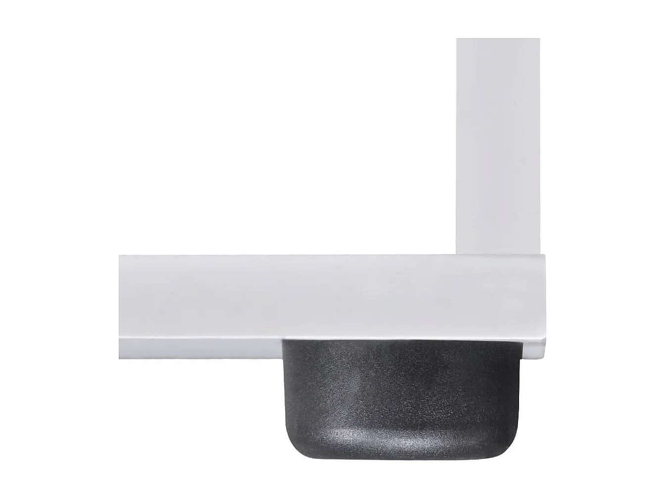 Estantería librería en forma de escalera 107 cm blanca