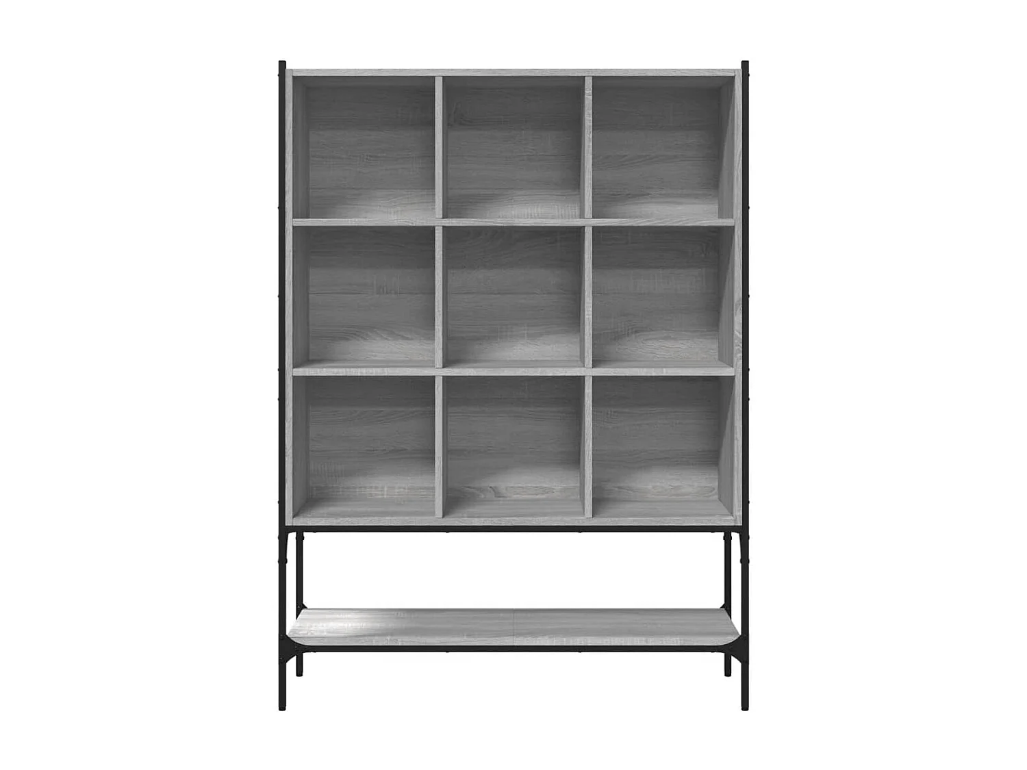 Bibliothèque sonoma gris 102x30x141,5 cm bois d'ingénierie