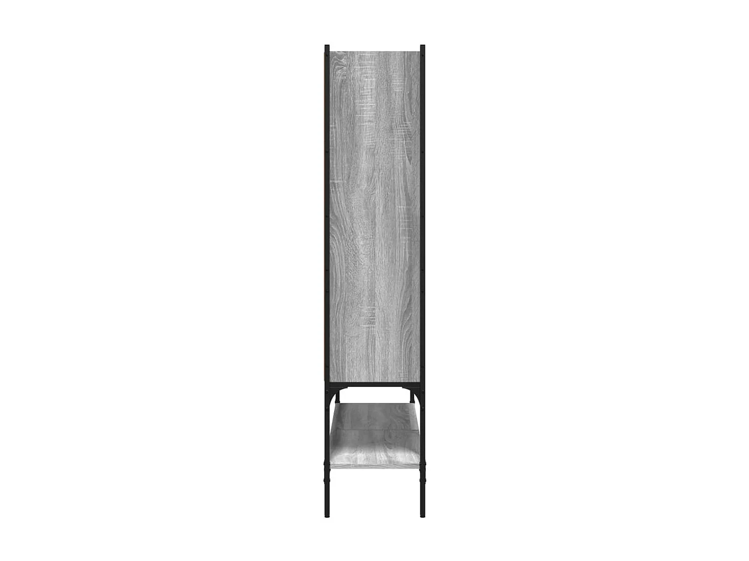 Bibliothèque sonoma gris 102x30x141,5 cm bois d'ingénierie