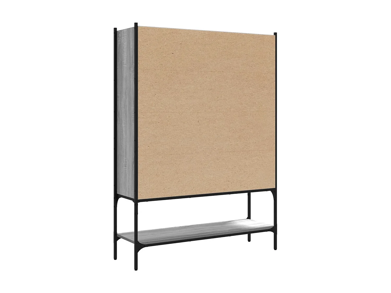 Bibliothèque sonoma gris 102x30x141,5 cm bois d'ingénierie