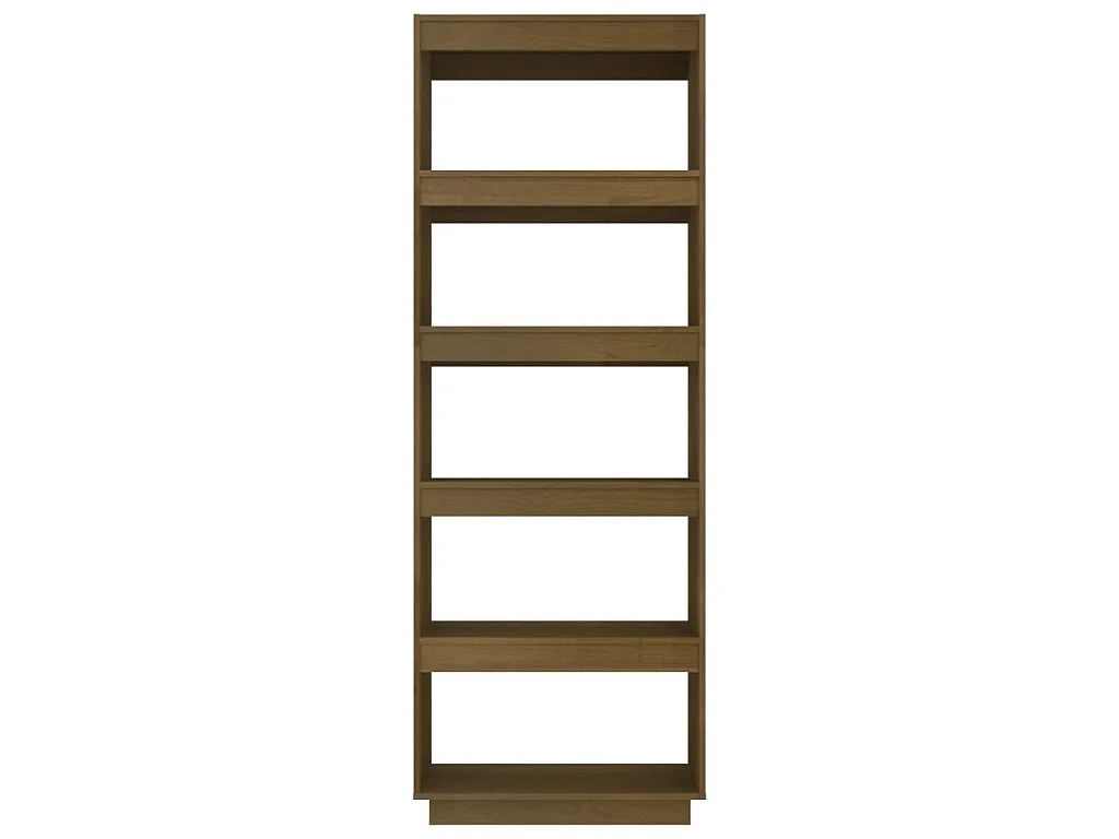 Boekenkast/kamerscherm massief grenenhout honingbruin
