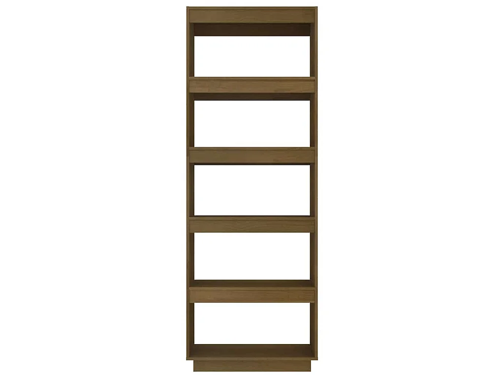Bibliothèque/Séparateur de pièce Marron miel 60x35x167 cm Pin
