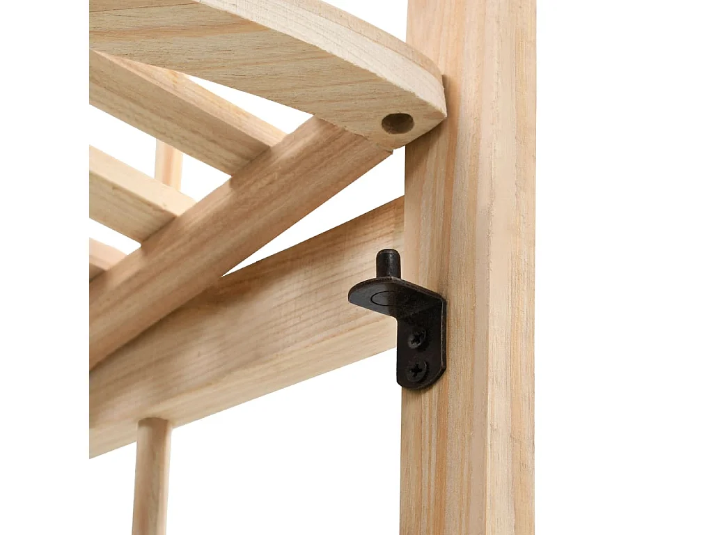 Étagère d'angle bois de cèdre 27 x 27 x 110 cm