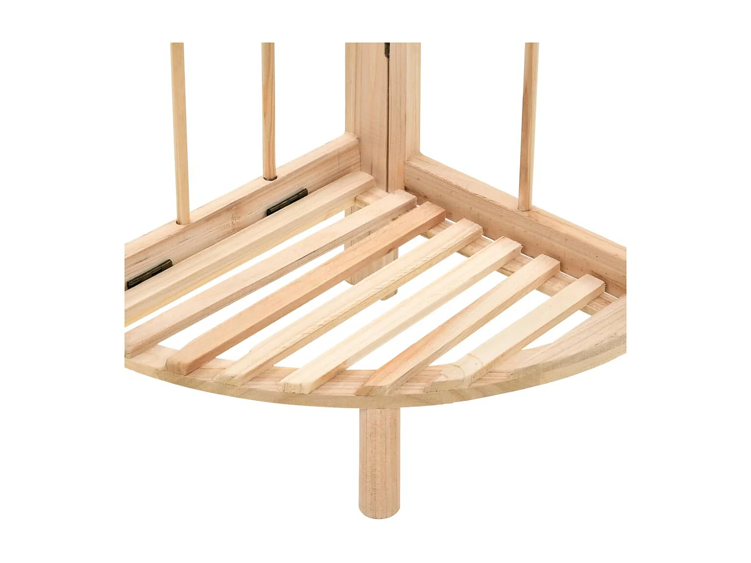 Estante de esquina de madera de cedro 27x27x110 cm
