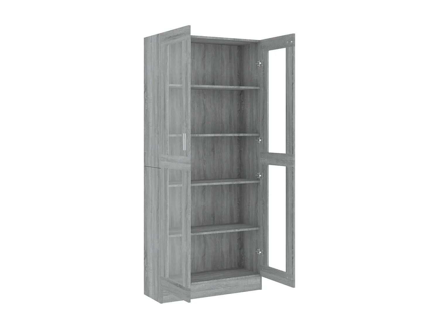 Armoire à vitrine Sonoma gris 82,5x30,5x185cm Bois ingénierie