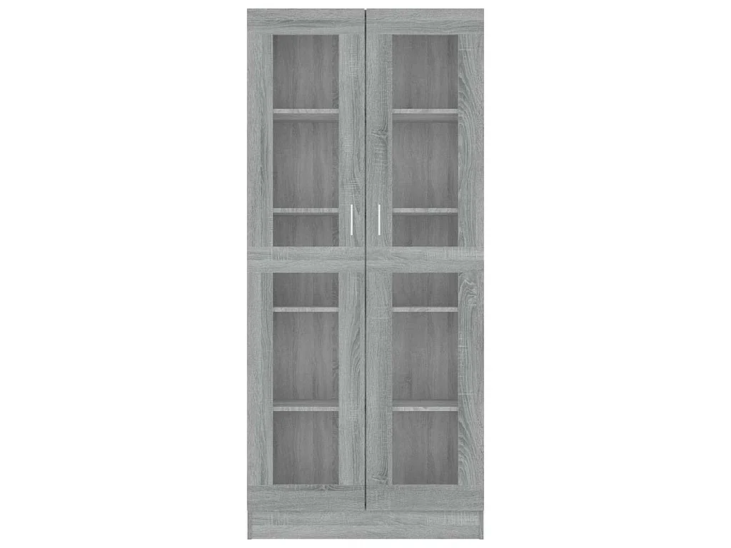 Armoire à vitrine Sonoma gris 82,5x30,5x185cm Bois ingénierie