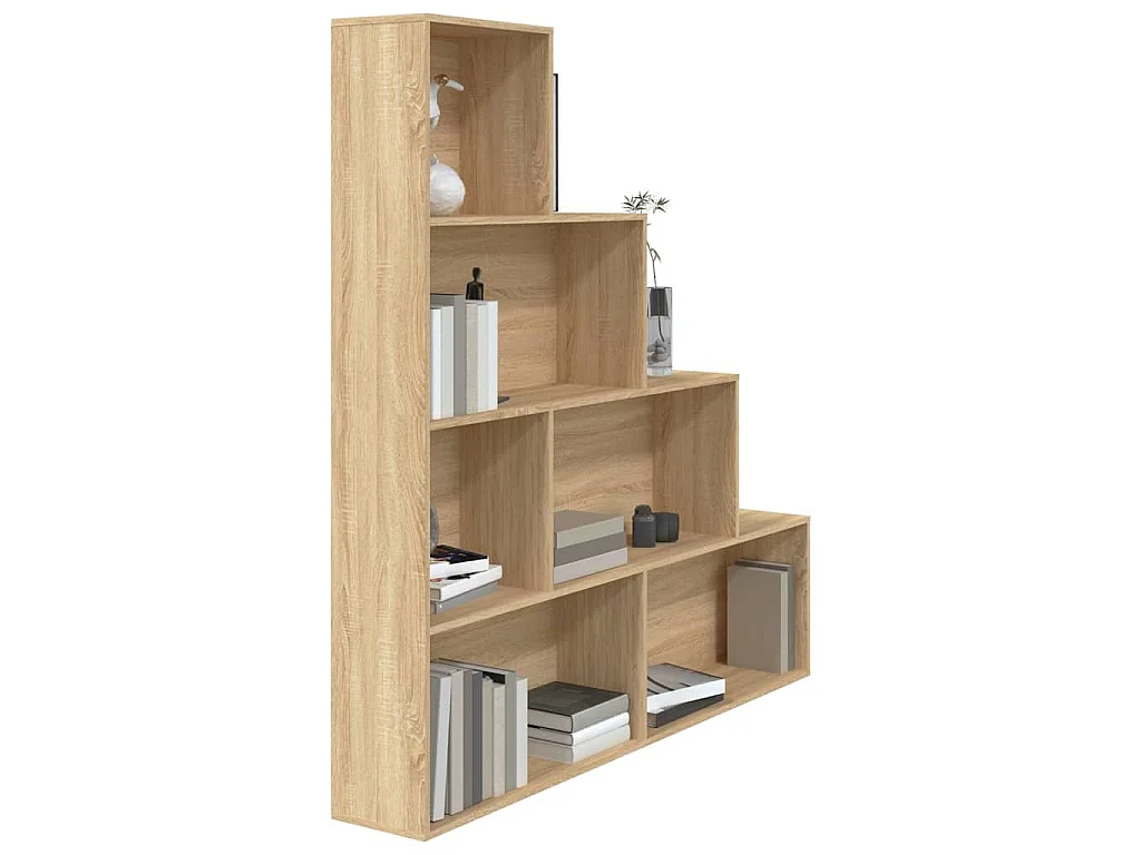 Bibliothèque/Séparateur de pièce Chêne sonoma Bois d'ingénierie