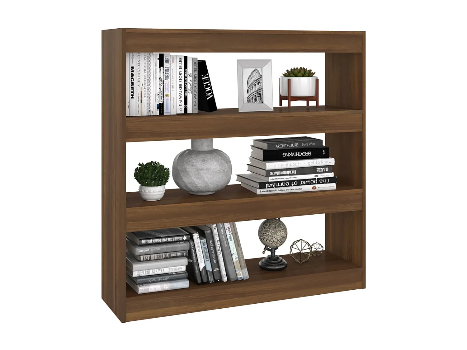 Bibliothèque/Séparateur de pièce chêne marron 100x30x103 cm