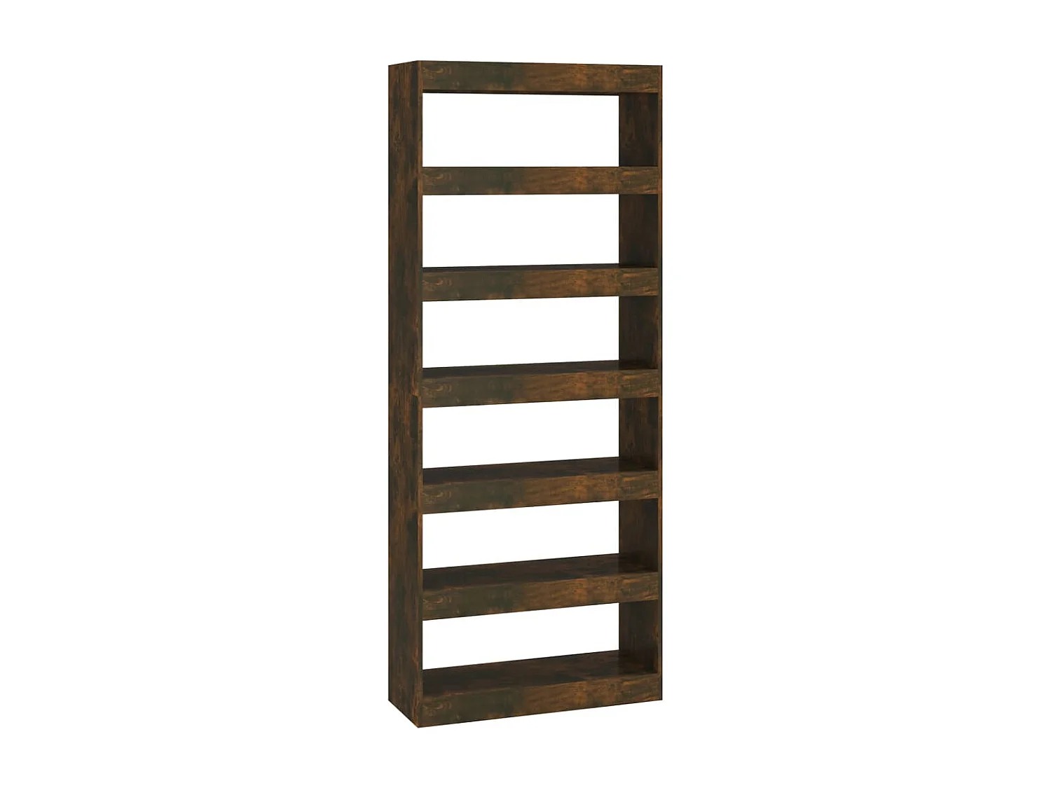 Bibliothèque/Séparateur de pièce Chêne fumé Bois d'ingénierie