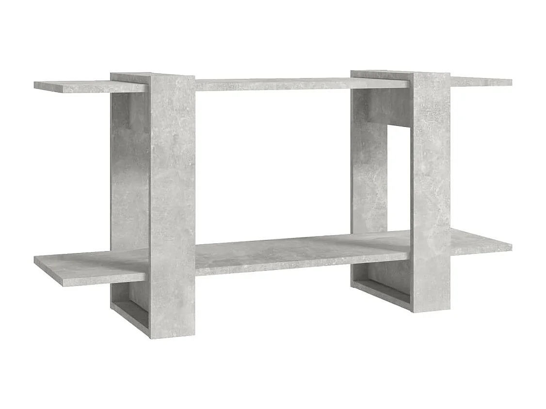 Bibliothèque Gris béton 100x30x51 cm bois d'ingénierie