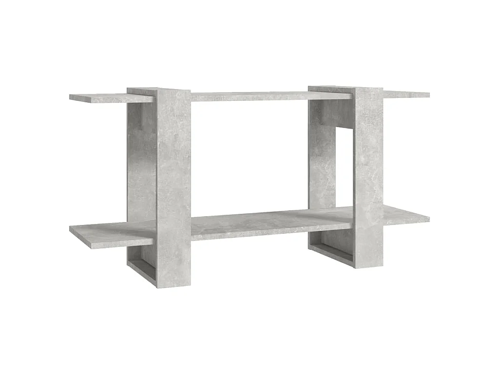 Bibliothèque Gris béton 100x30x51 cm bois d'ingénierie