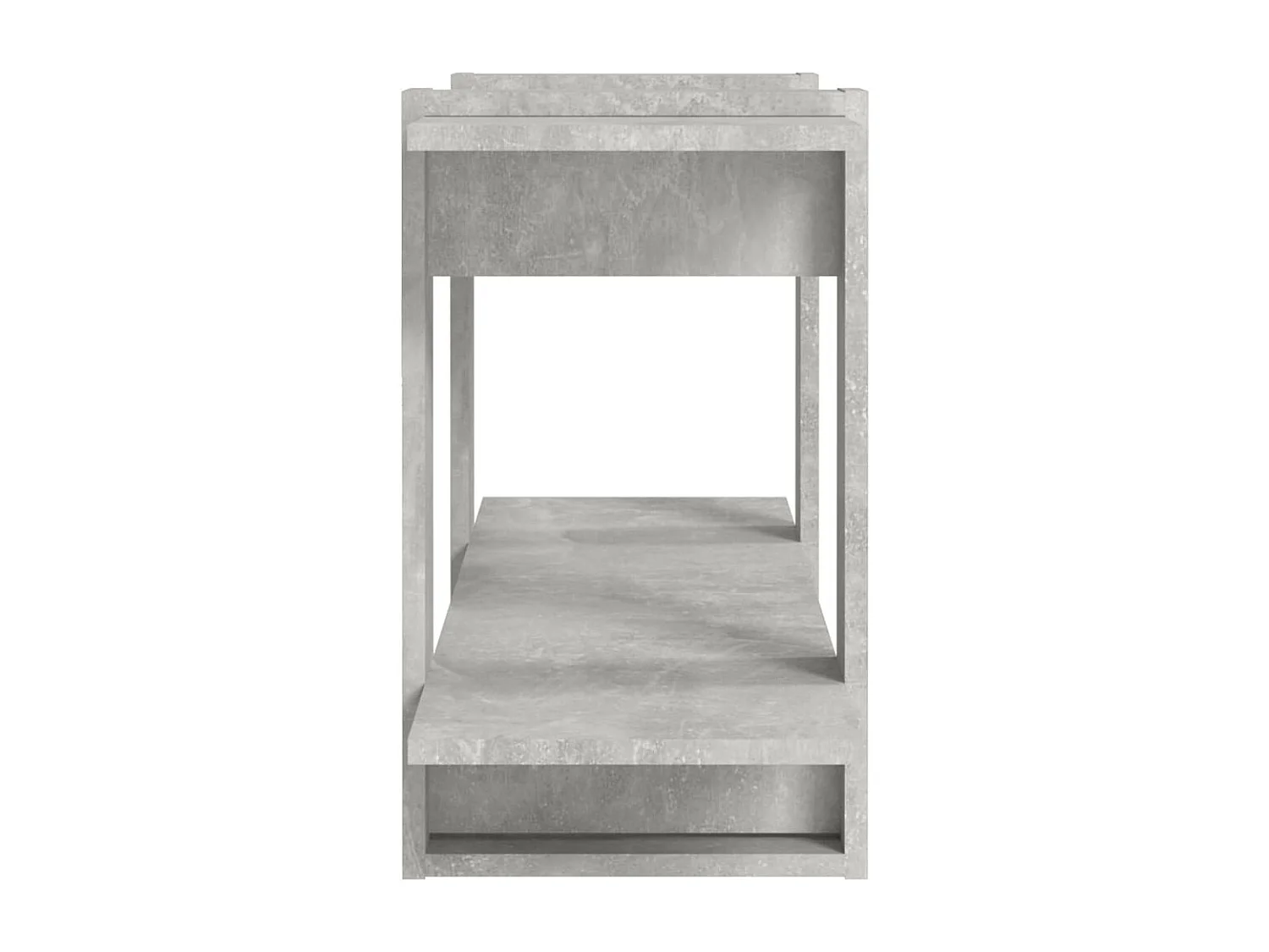 Bibliothèque Gris béton 100x30x51 cm bois d'ingénierie