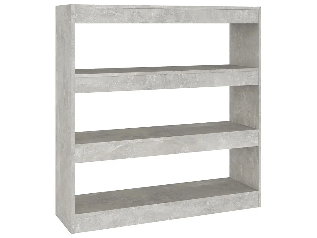 Bücherregal/Raumteiler Betongrau 100x30x103 cm