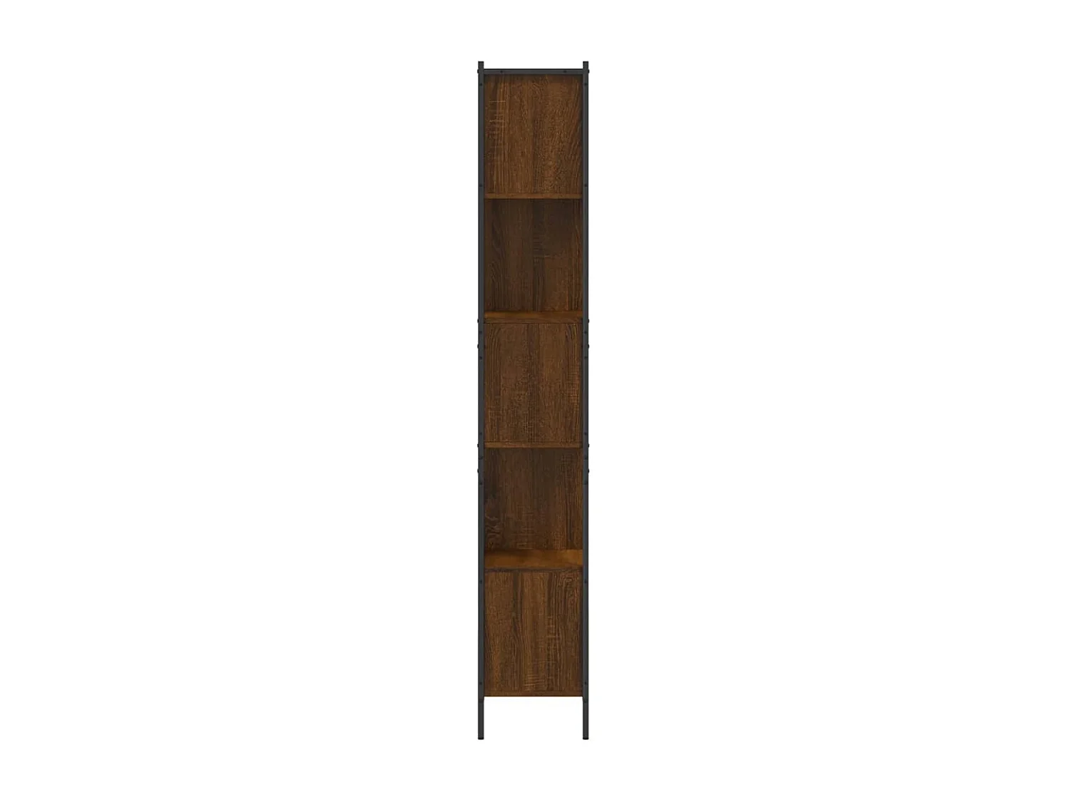 Boekenkast 72x28x172 cm bewerkt hout bruin eikenkleur
