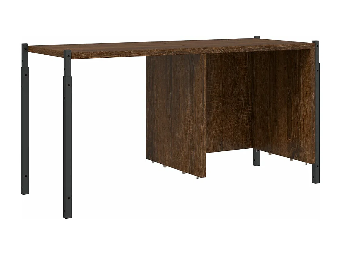 Boekenkast 72x28x172 cm bewerkt hout bruin eikenkleur