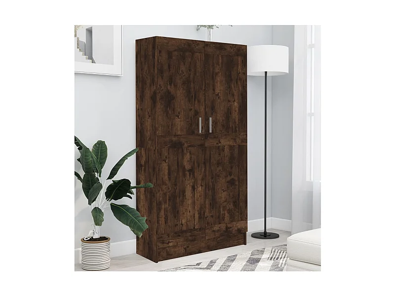 Bibliothèque Chêne fumé 82,5x30,5x150 cm Bois d'ingénierie