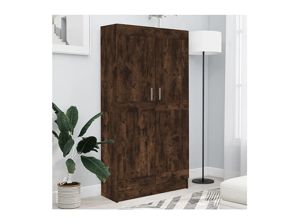 Bibliothèque Chêne fumé 82,5x30,5x150 cm Bois d'ingénierie