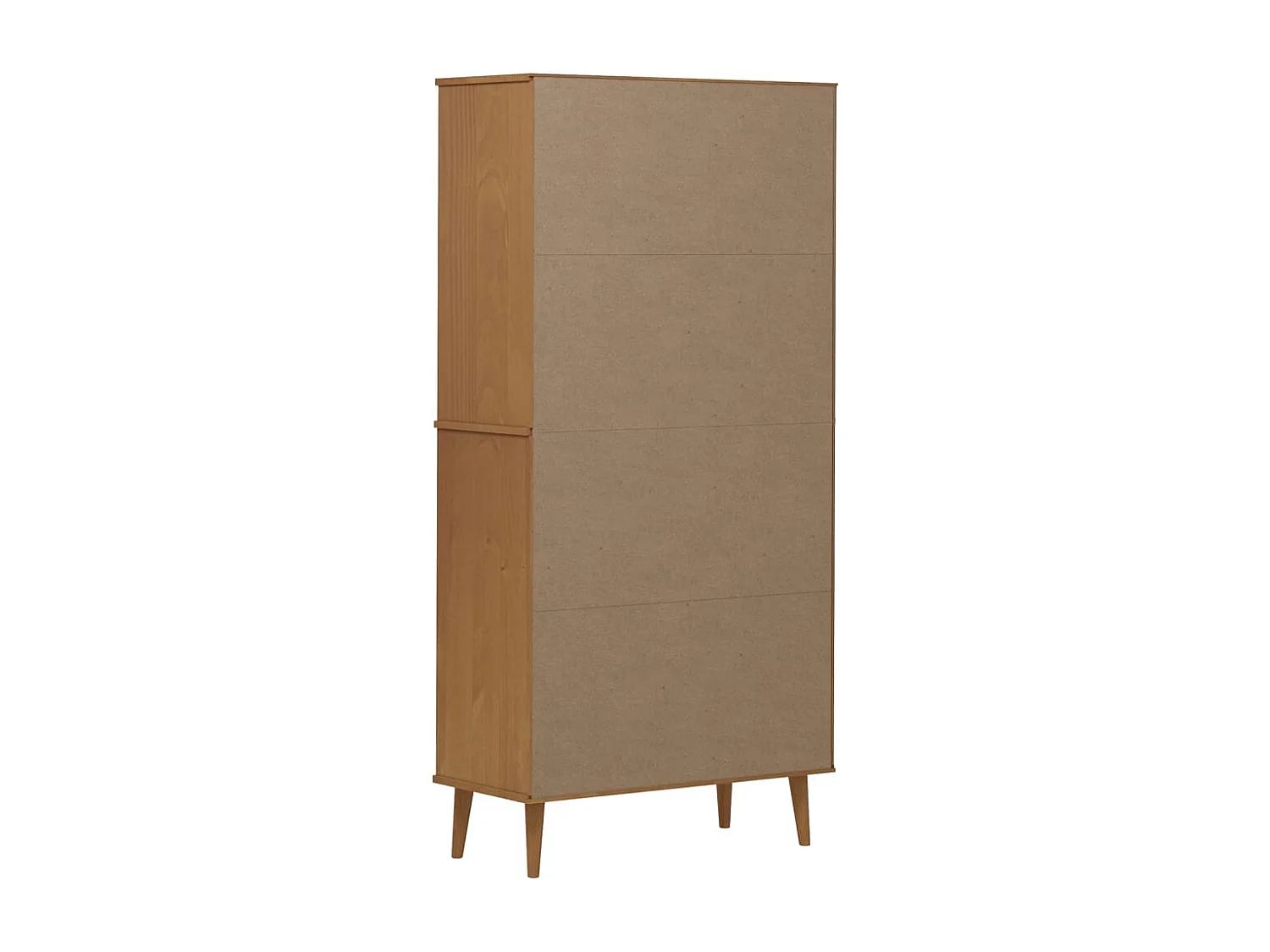 Bibliothèque MOLDE Marron 85x35x170,5 cm Bois massif de pin
