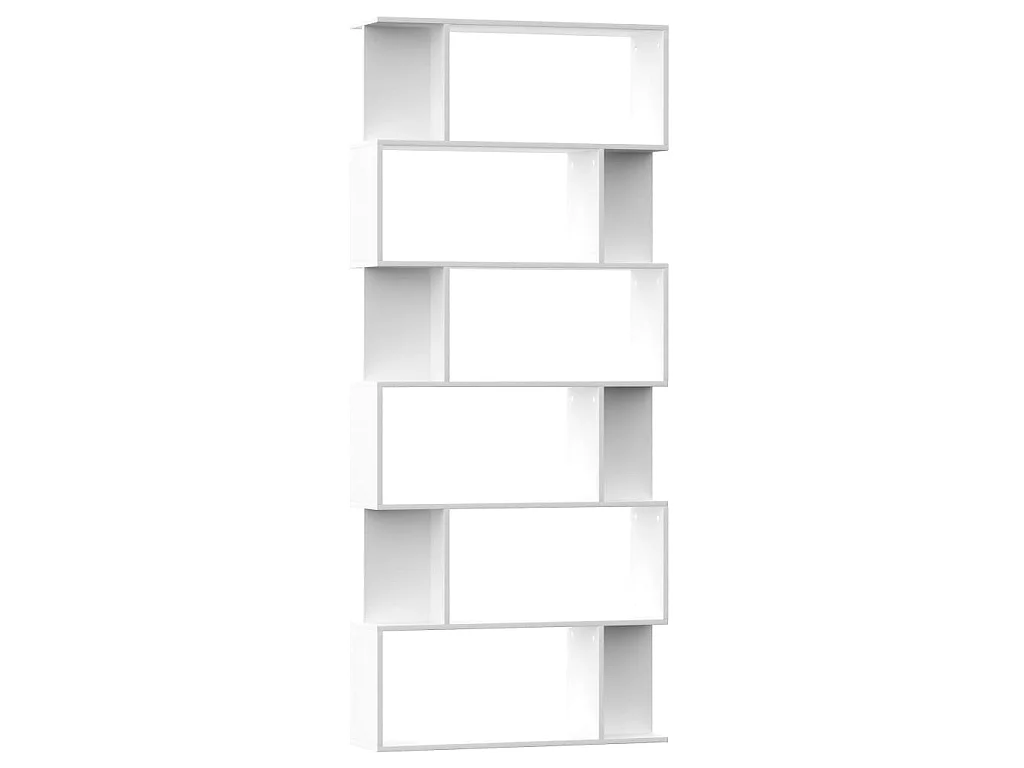 Bibliothèque/Séparateur de pièce Blanc Bois d'ingénierie