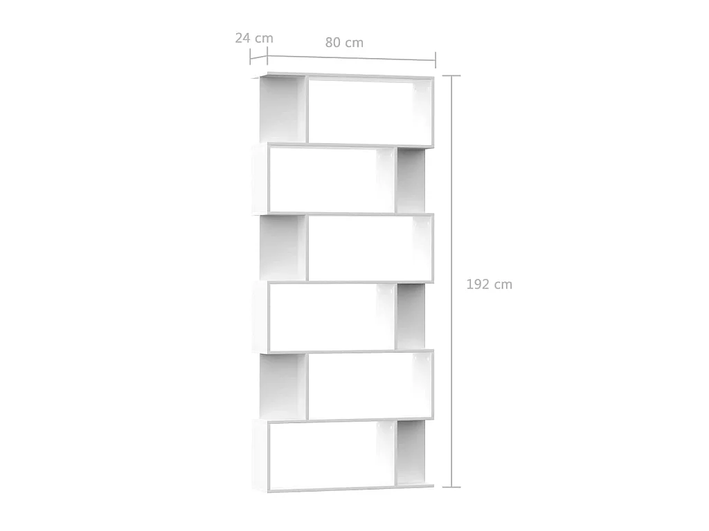 Bibliothèque/Séparateur de pièce Blanc Bois d'ingénierie