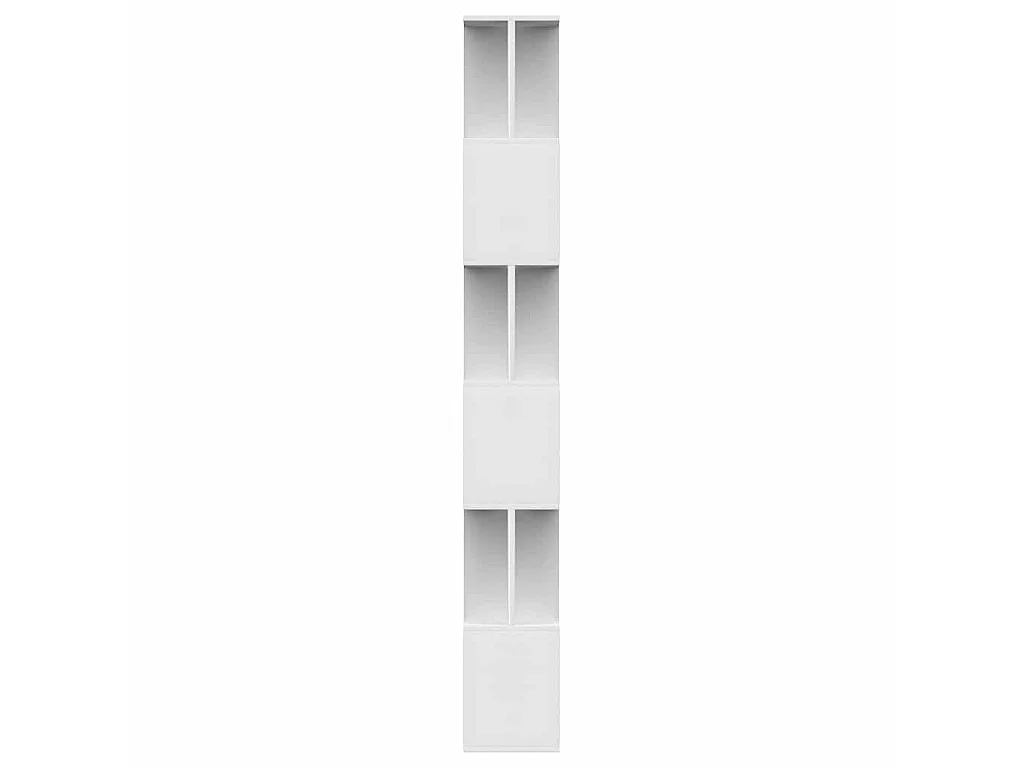 Bücherregal/Raumteiler Weiß 80x24x192 cm Holzwerkstoff