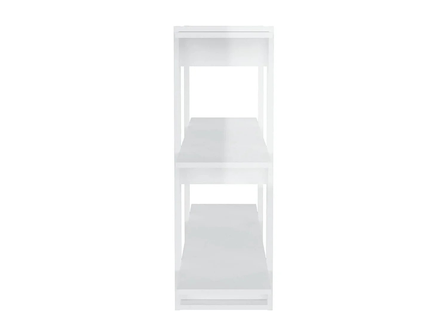 Bibliothèque/Séparateur de pièce Blanc brillant 100x30x87 cm