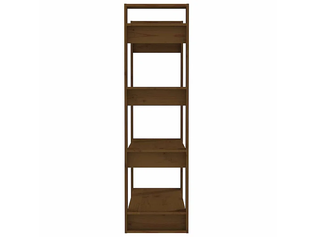 Bibliothèque/Cloison Marron miel 80x35x125 cm Bois massif