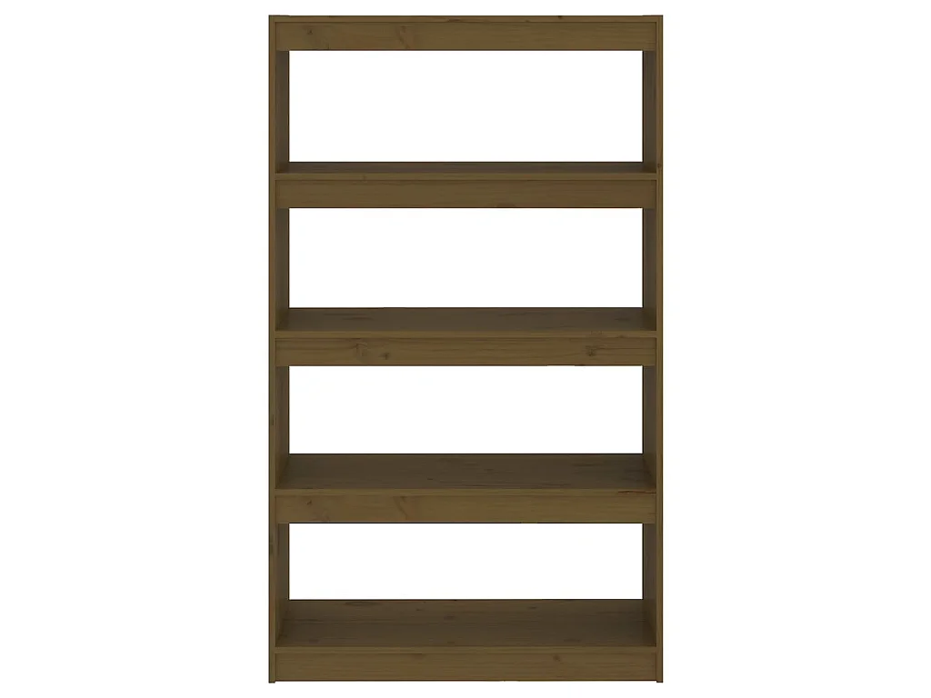 Bücherregal/Raumteiler Honigbraun 80x30x135,5 cm Kiefernholz