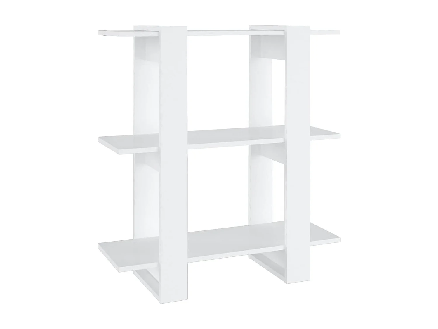 Bücherregal/Raumteiler Weiß 80x30x87 cm