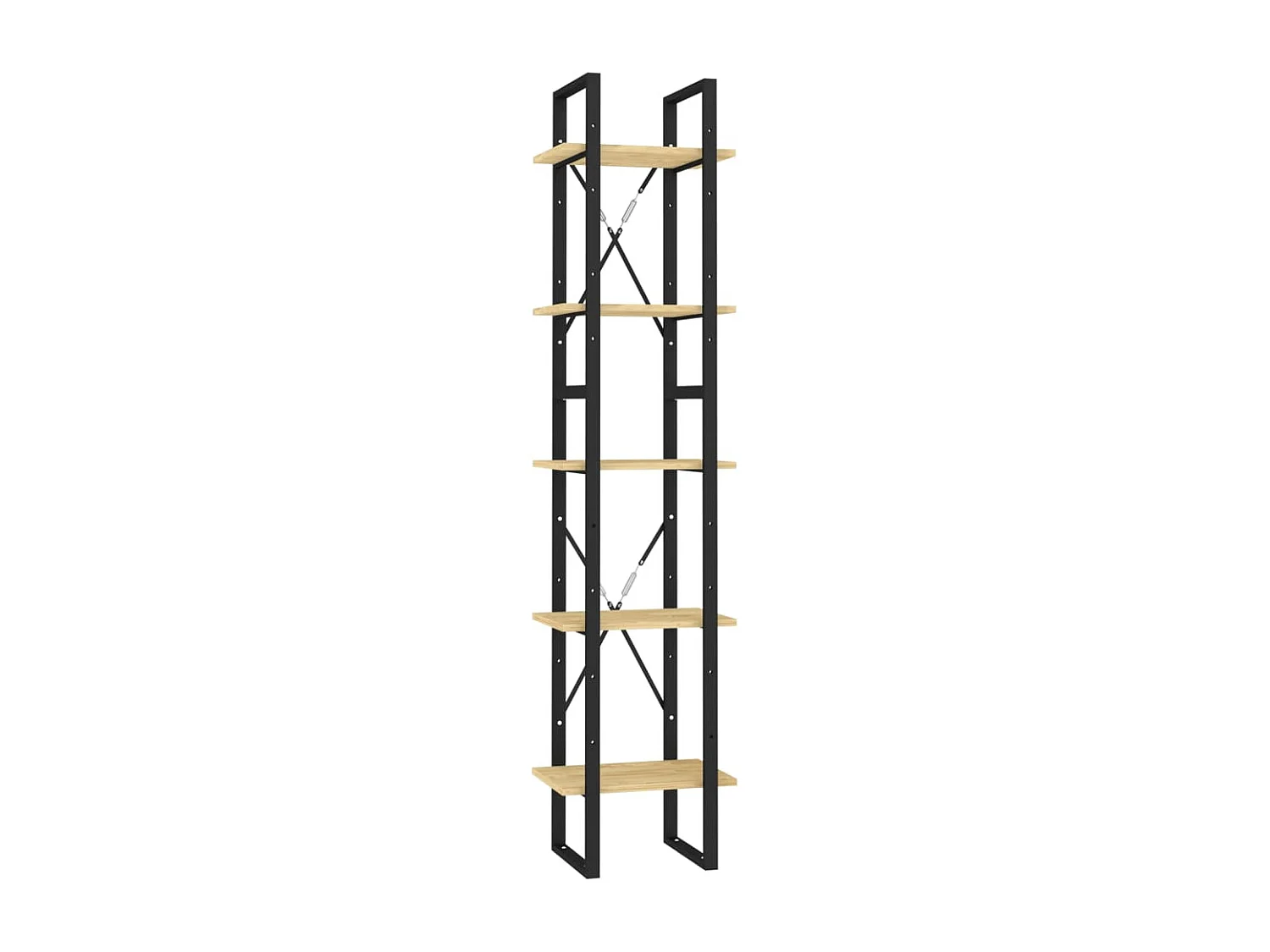 Bibliothèque à 5 niveaux 40x30x175 cm Bois de pin