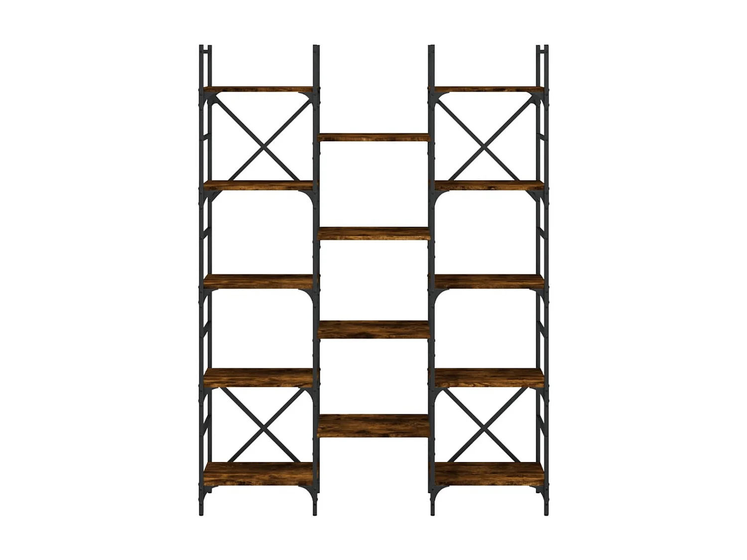 Estante 127,5x28,5x172,5cm derivados de madeira carvalho fumado