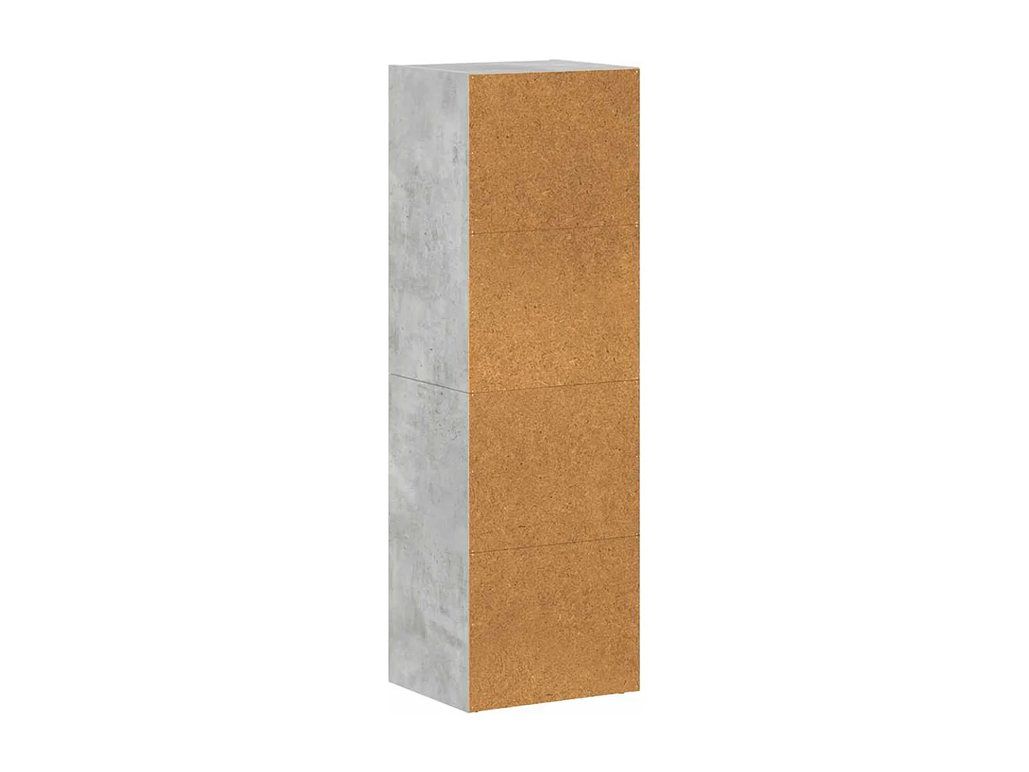 Bibliothèque/Meuble TV Gris béton 36x30x114cm Bois d’ingénierie