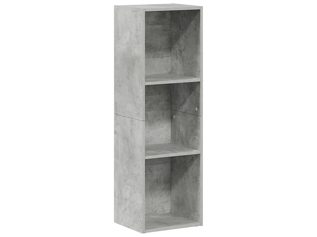 Bibliothèque/Meuble TV Gris béton 36x30x114cm Bois d’ingénierie