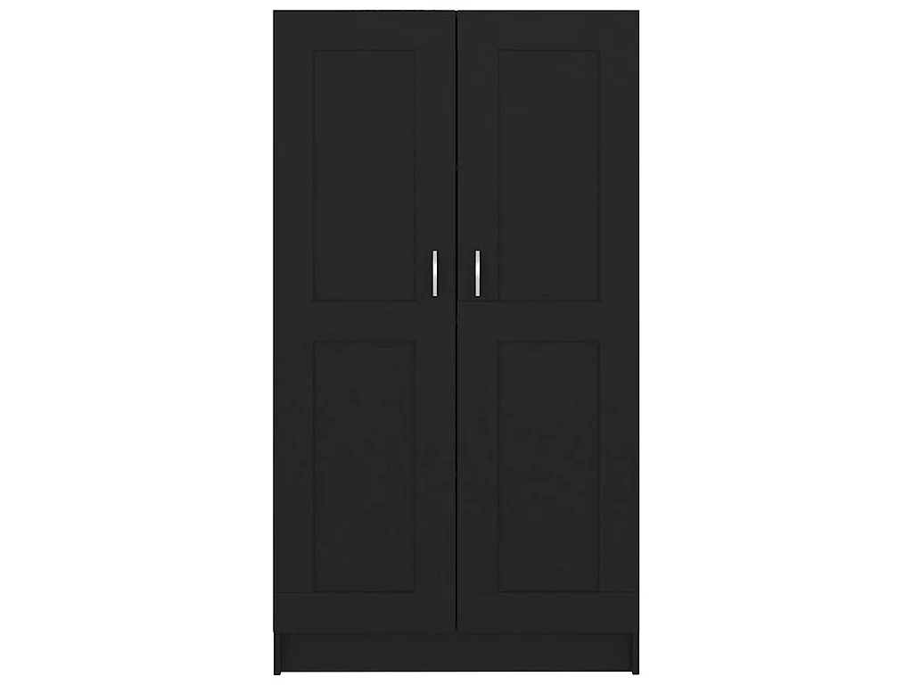 Bibliothèque Noir 82,5x30,5x150 cm Bois d’ingénierie