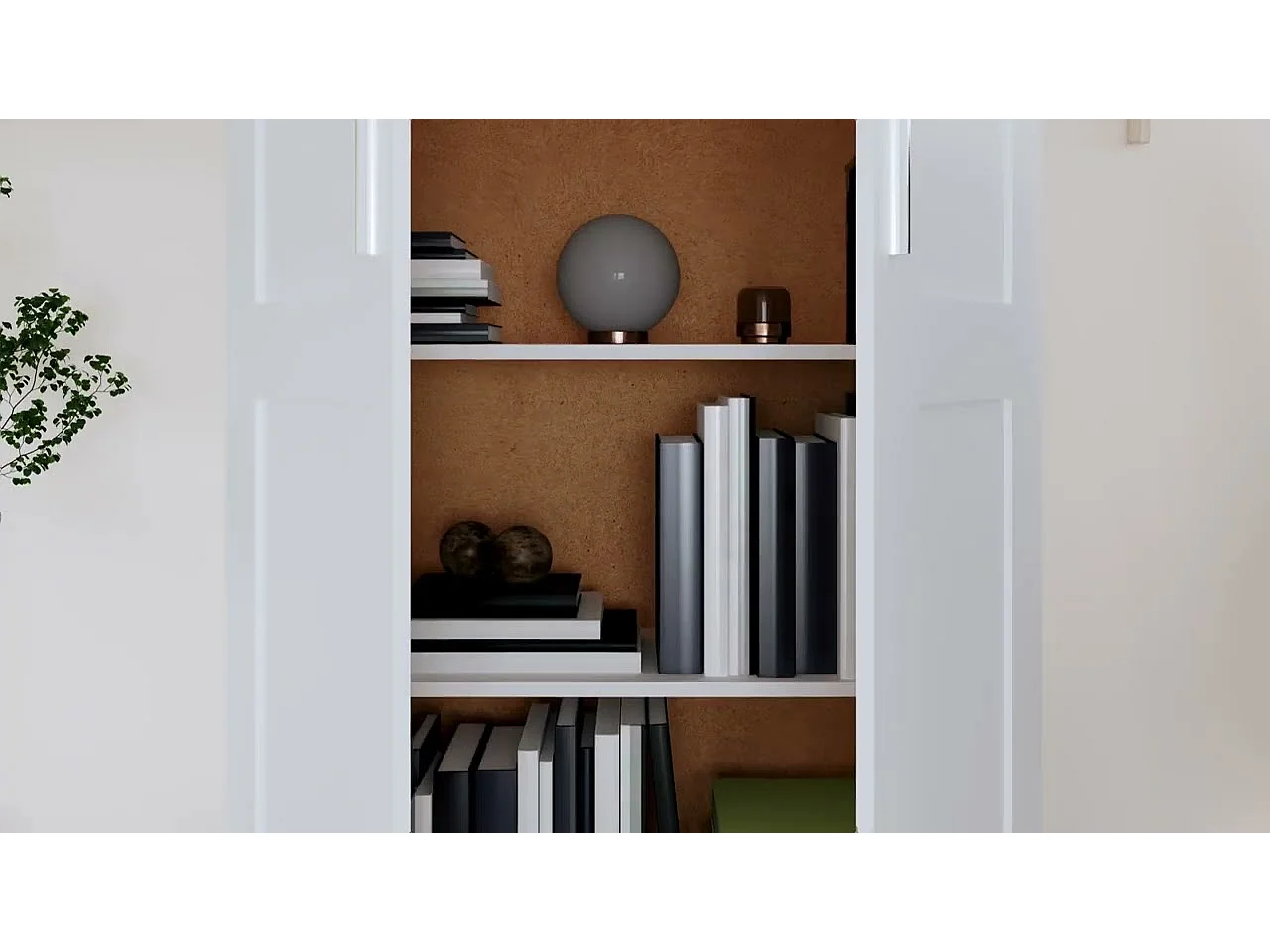 Bibliothèque Blanc 82,5x30,5x150 cm Bois d’ingénierie