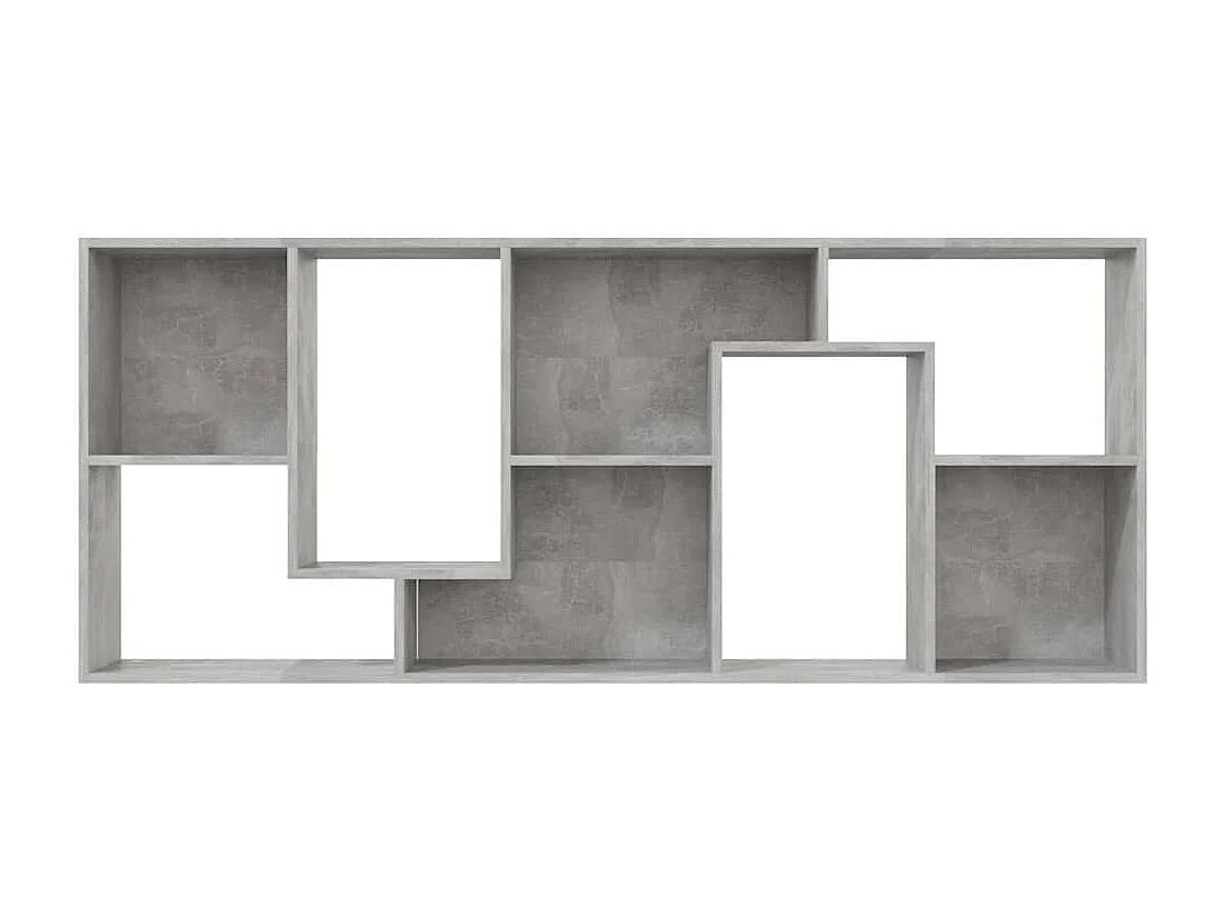 Estantería madera contrachapada gris hormigón 67x24x161 cm