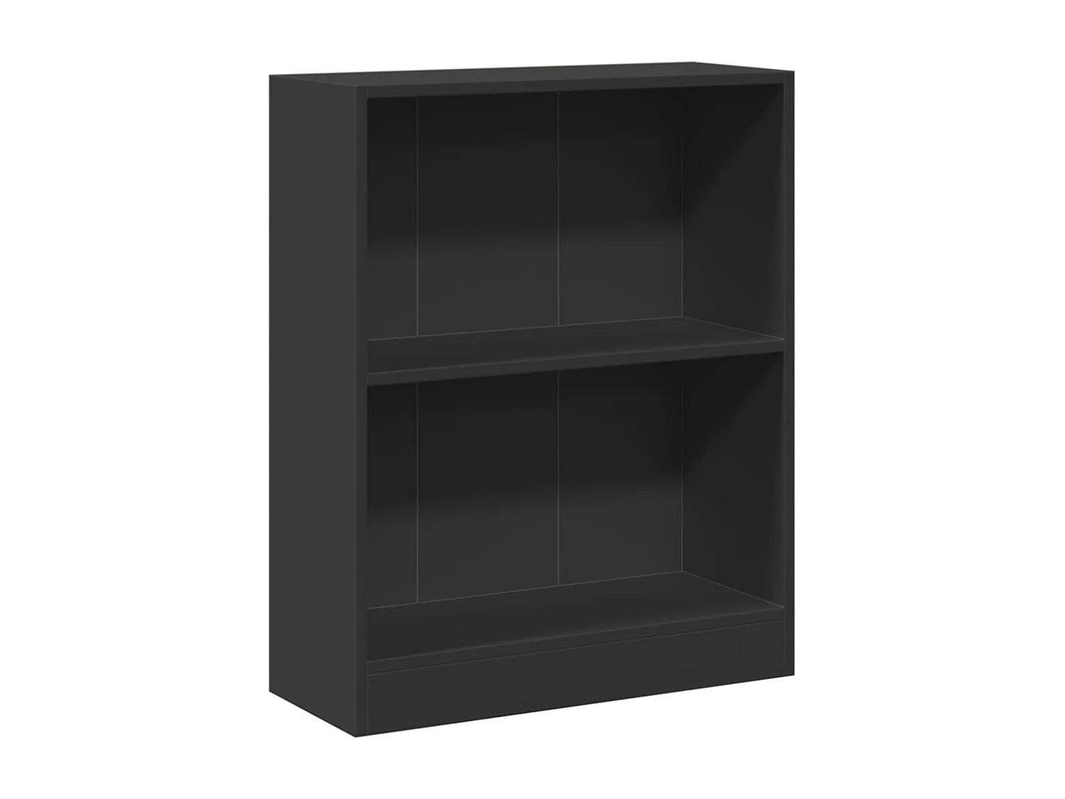 Boekenkast 60x24x76 cm bewerkt hout zwart
