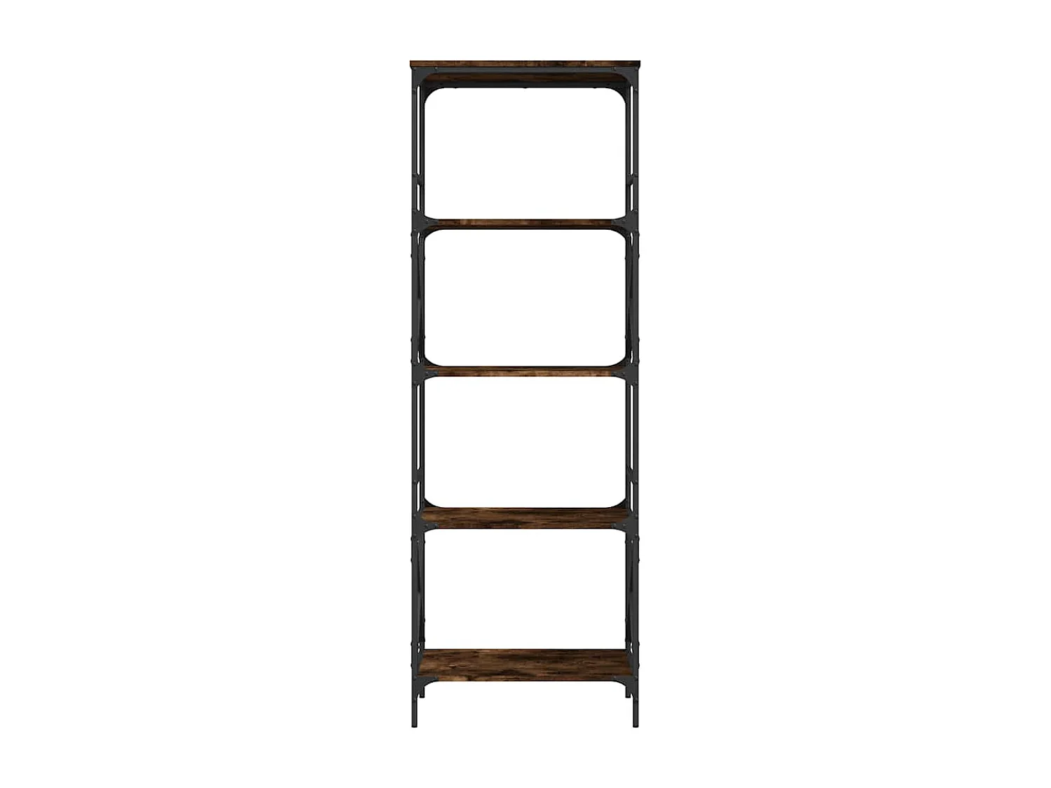 Libreria Rovere Fumo 5 Ripiani 59x35x171 cm Legno Multistrato