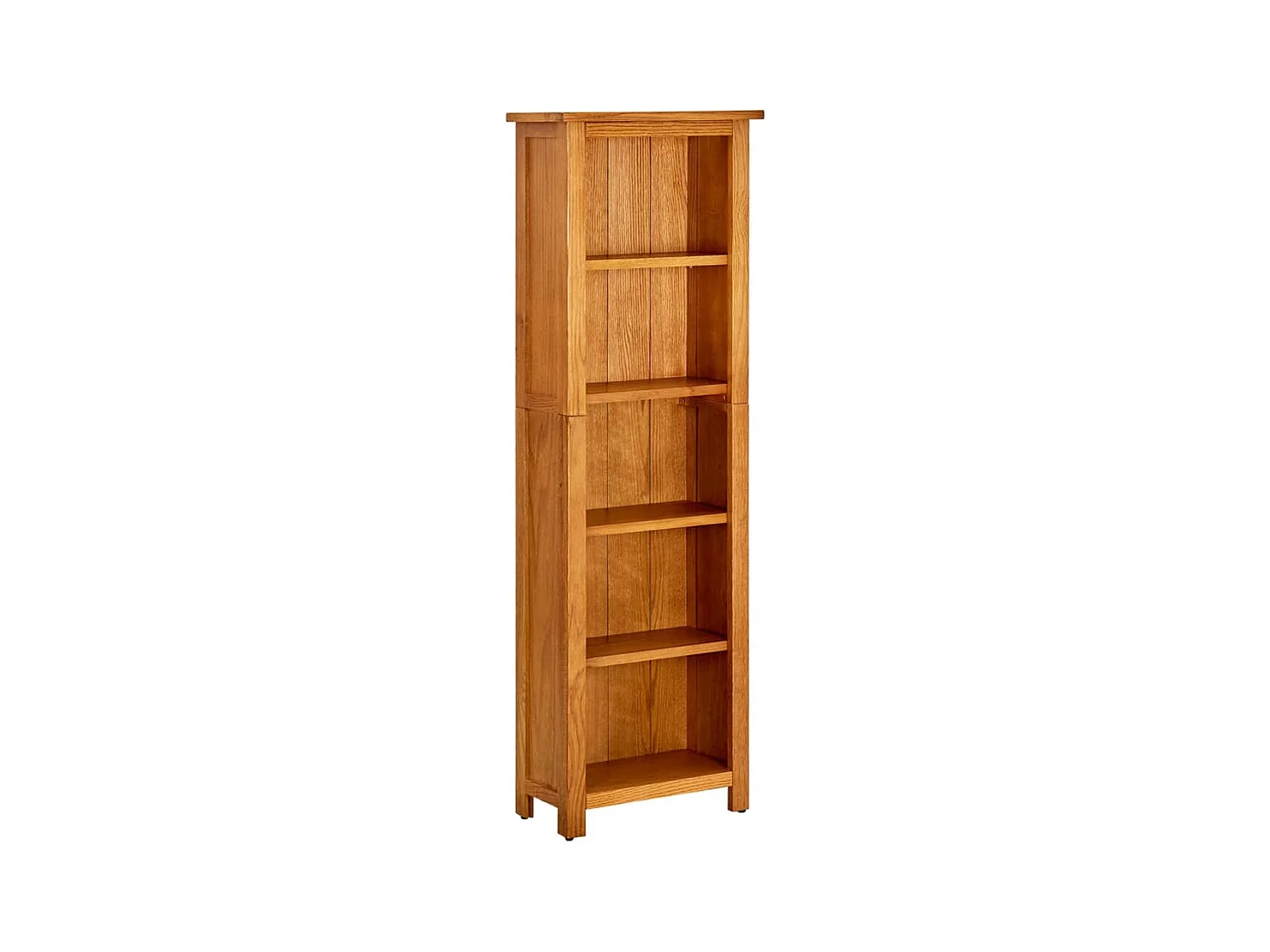 Bibliothèque à 5 étagères 45x22x140 cm Bois de chêne massif