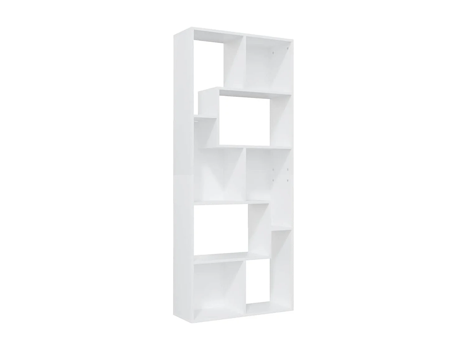 Libreria Bianca 67x24x161 cm in Legno Multistrato