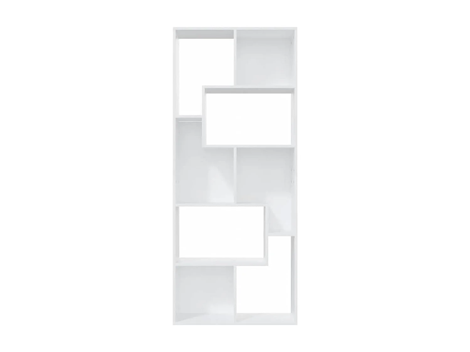 Bücherregal Weiß 67x24x161 cm Holzwerkstoff