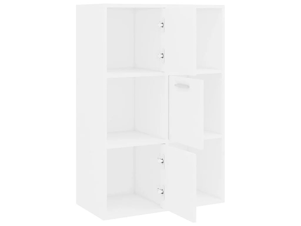 Opbergkast 60x29,5x90 cm bewerkt hout wit