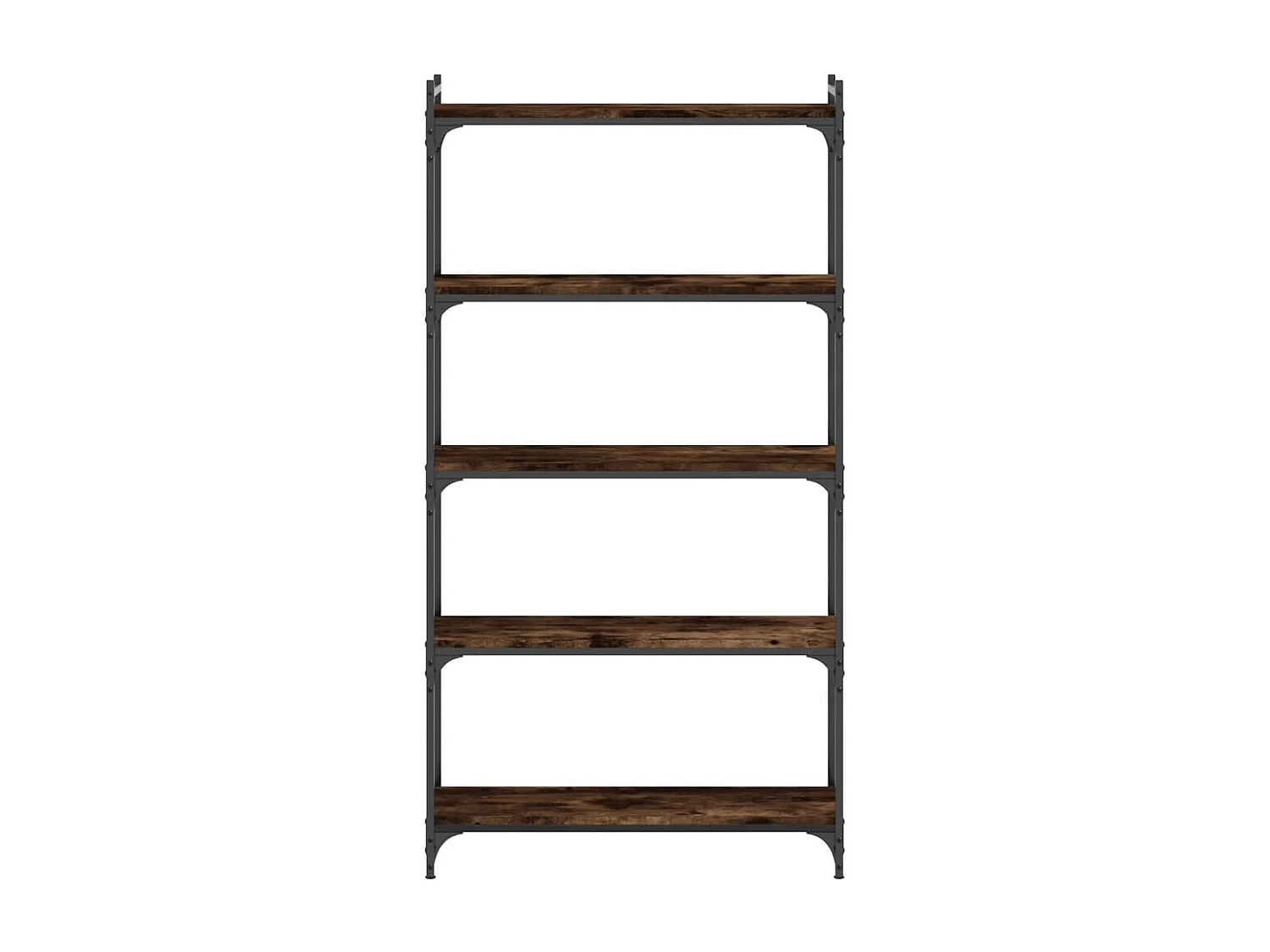 Bücherregal 5 Böden Räuchereiche 80x30x154 cm Holzwerkstoff