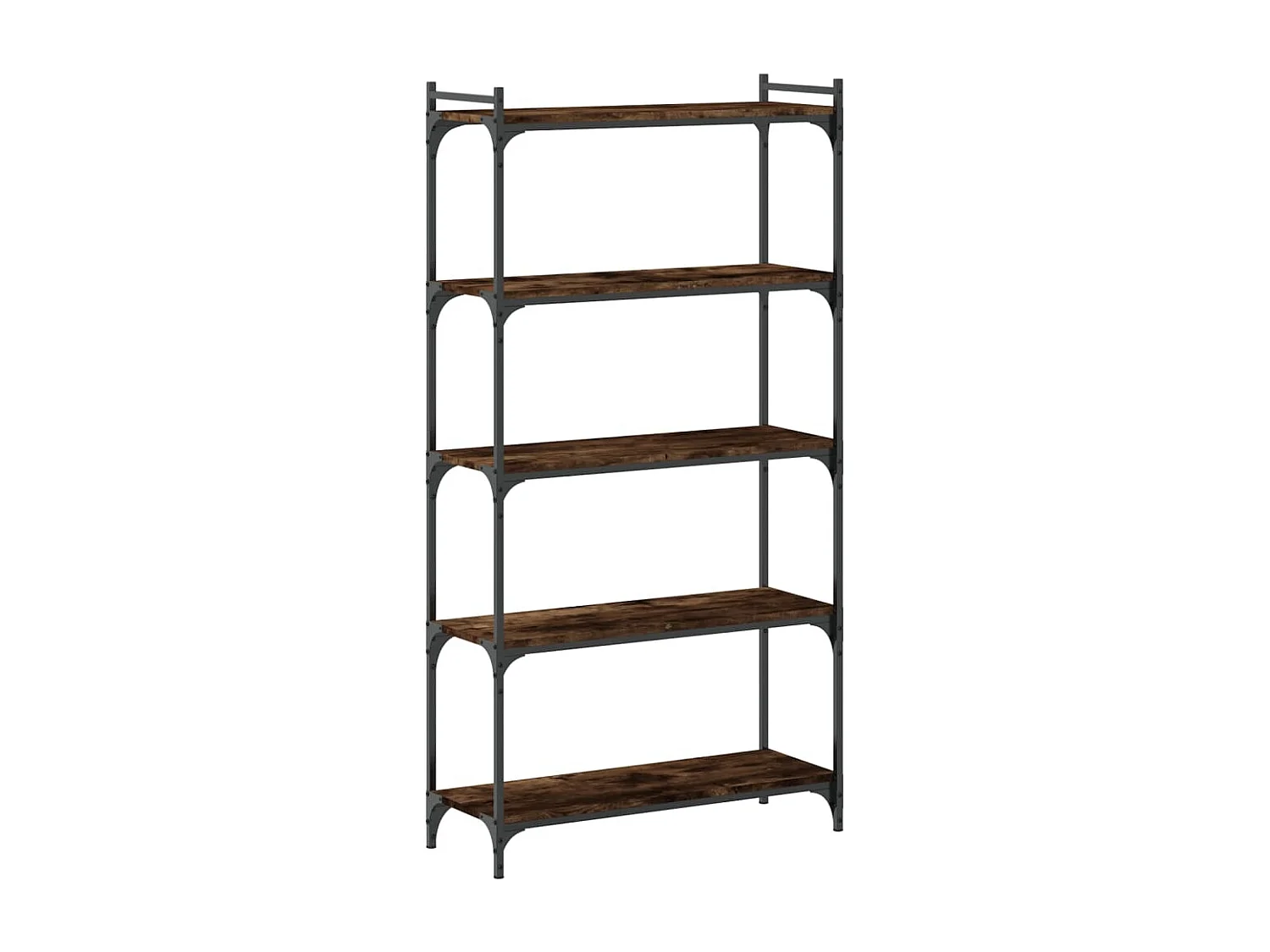 Bücherregal 5 Böden Räuchereiche 80x30x154 cm Holzwerkstoff