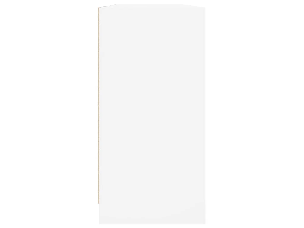 Boekenkast met deuren 204x37x75 cm bewerkt hout wit