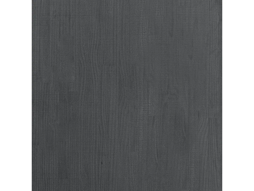 Bücherregal 3 Böden Grau 80x30x105 cm Massivholz Kiefer